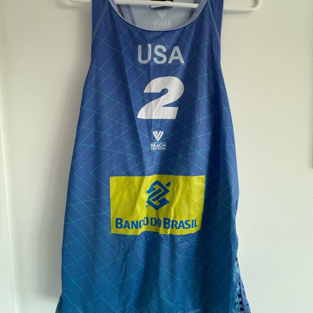 USA Beach Volleyball Tank Top - Blue